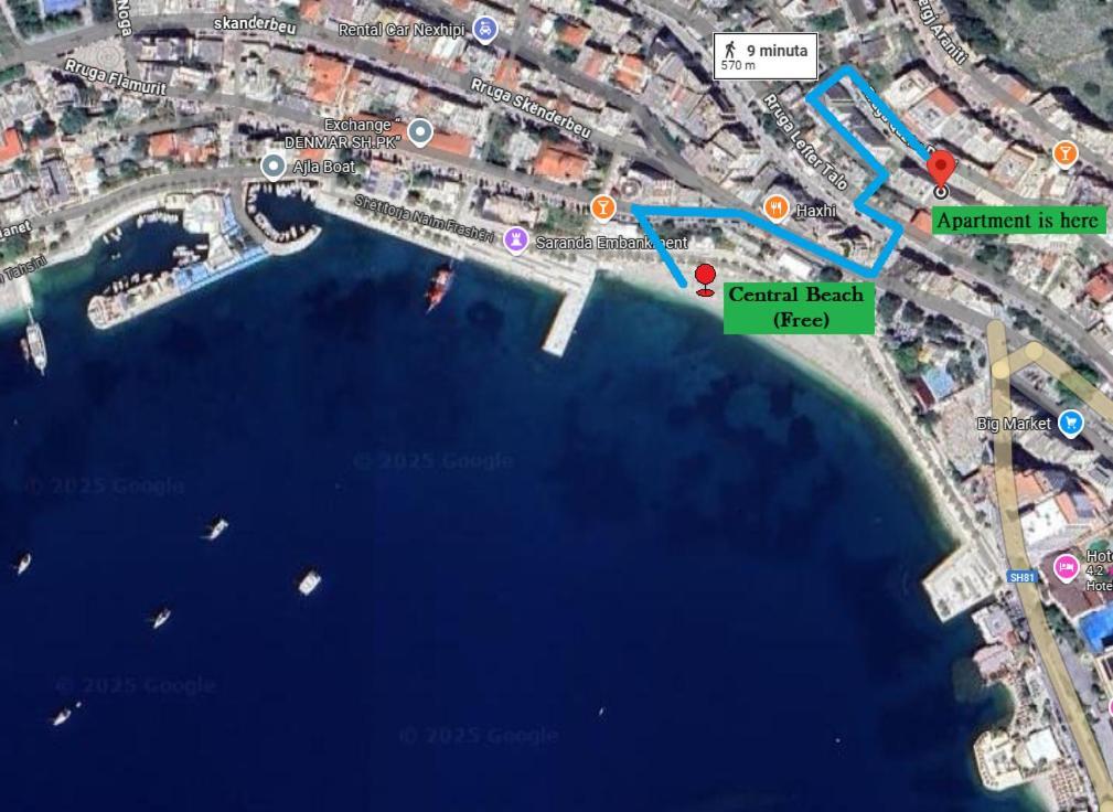 Bay View Apartment Саранде Екстериор снимка